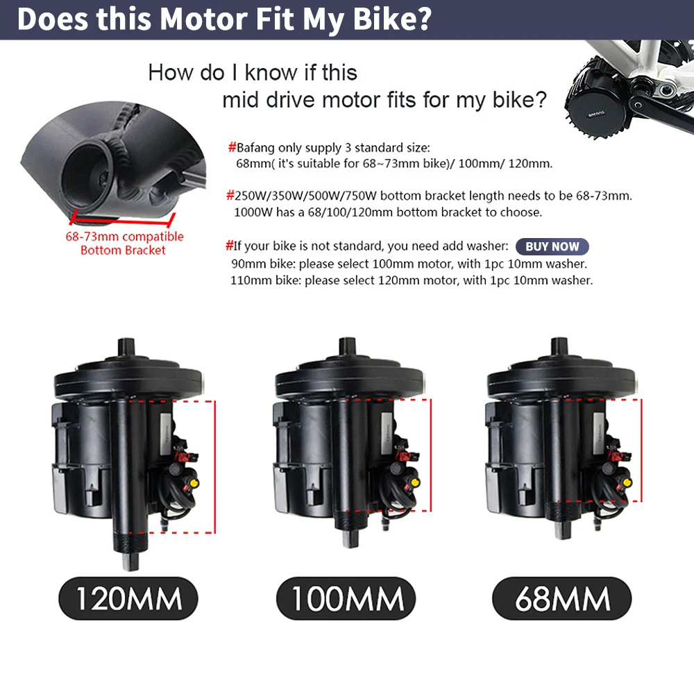 Bafang BBSHD 1000W 52V 48V 68m - Side Hung Mid Drive Motor Kit recension och pris
