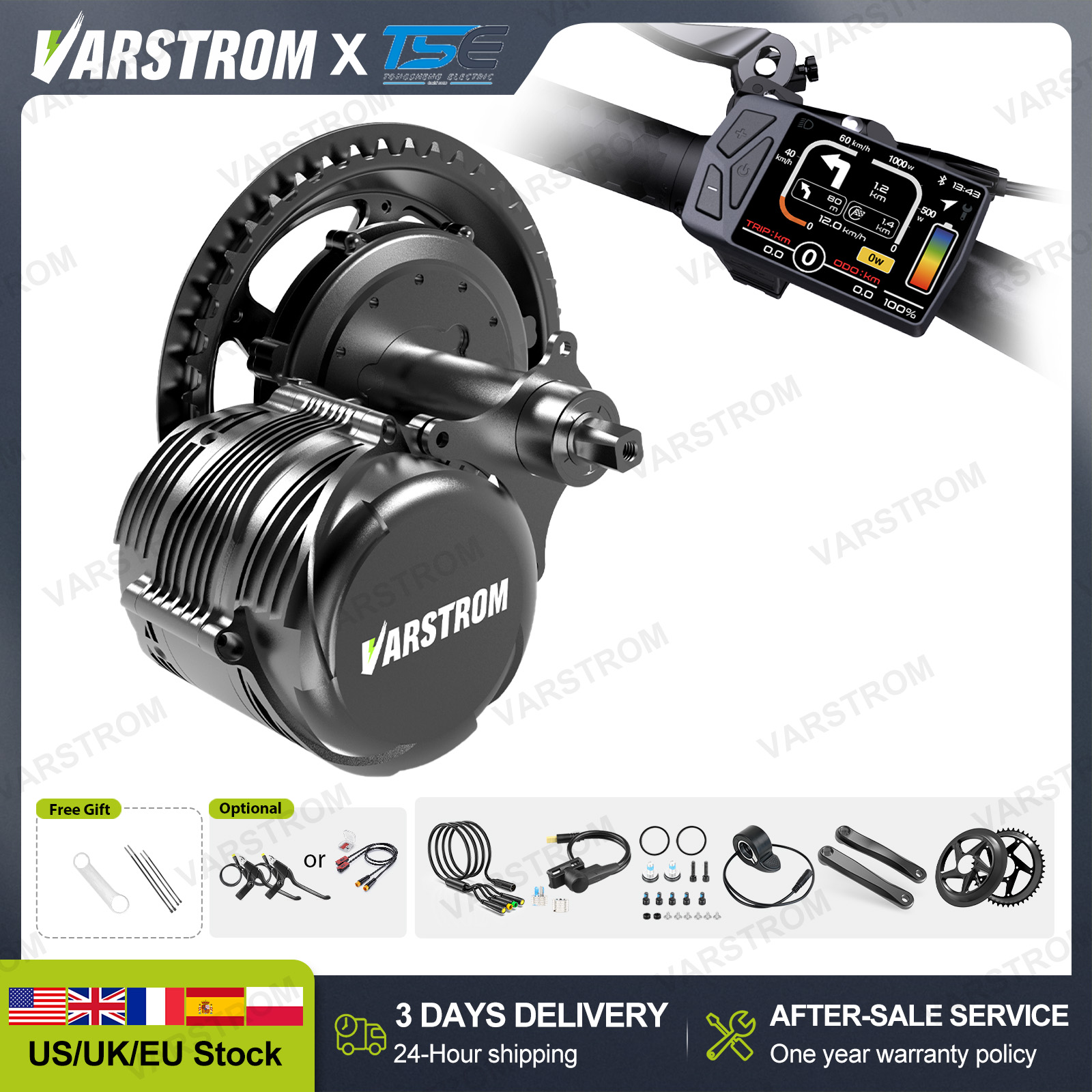 [US 3 Days Fast delivery] Tong - Side Hung Mid Drive Motor Kit recension och pris