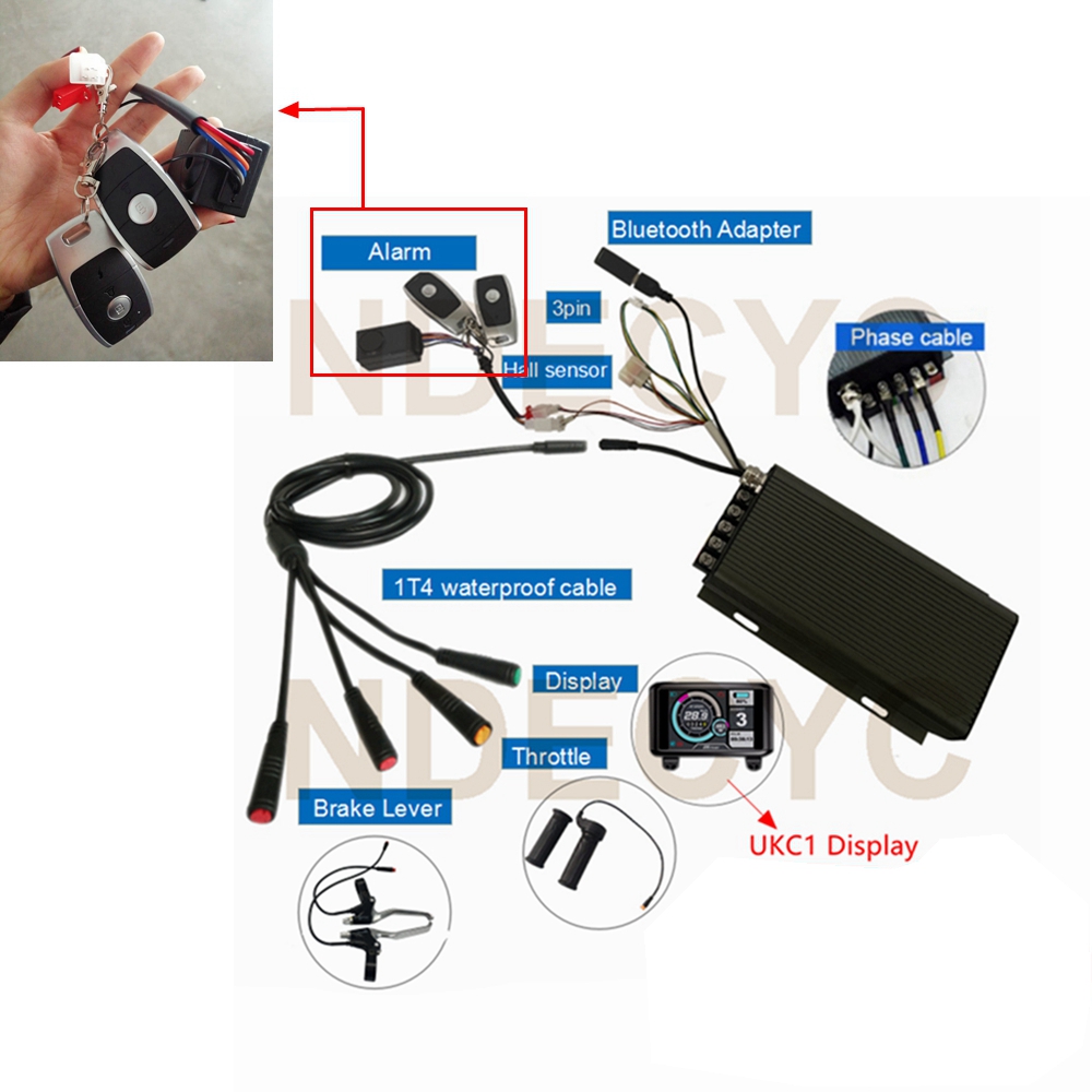 QS205 V3 48-72v 5000W 3.5T/5T  - 5000W Hub Motor Kit 72V recension och pris